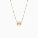 Gold Plated CZ Twin Medallion Mangalsutra