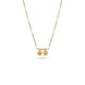 Gold Plated CZ Twin Medallion Mangalsutra