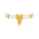 Gold Plated Butterfly Multi Strand Pearl Choker