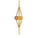 Gold Plated Swastik & Floral Enamel Mantasha