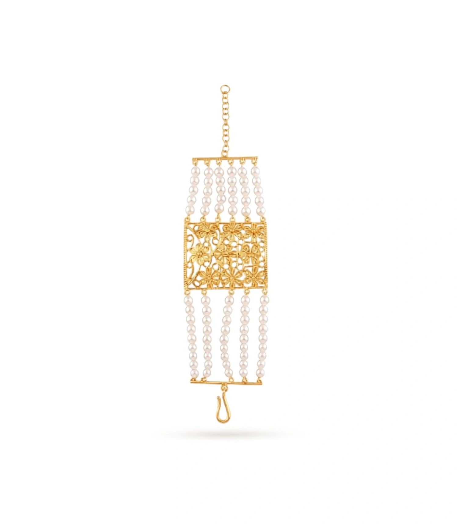 Gold Plated Pearl Chain Mantasha
