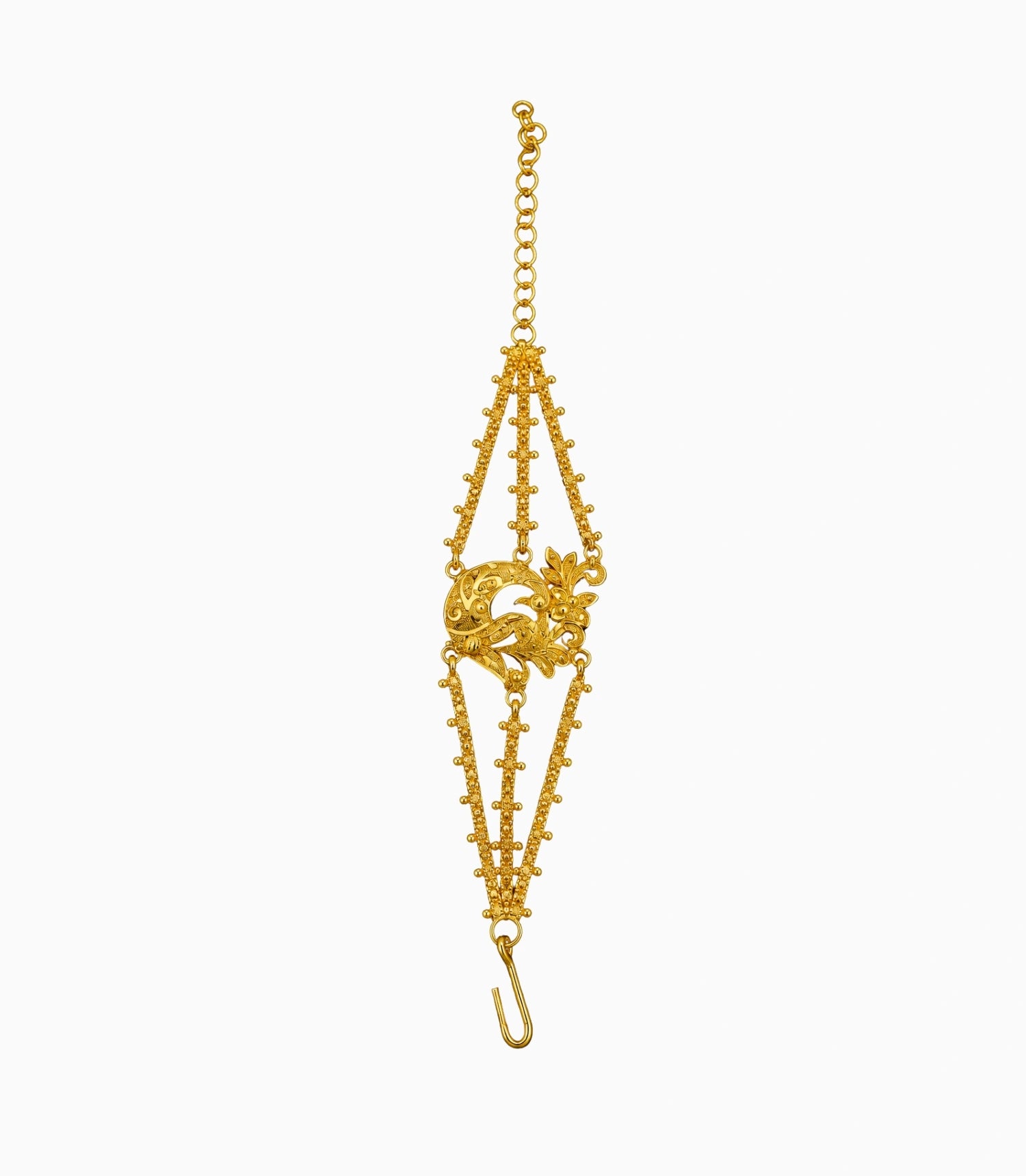 Gold Plated Dancing Peacock Mantasha