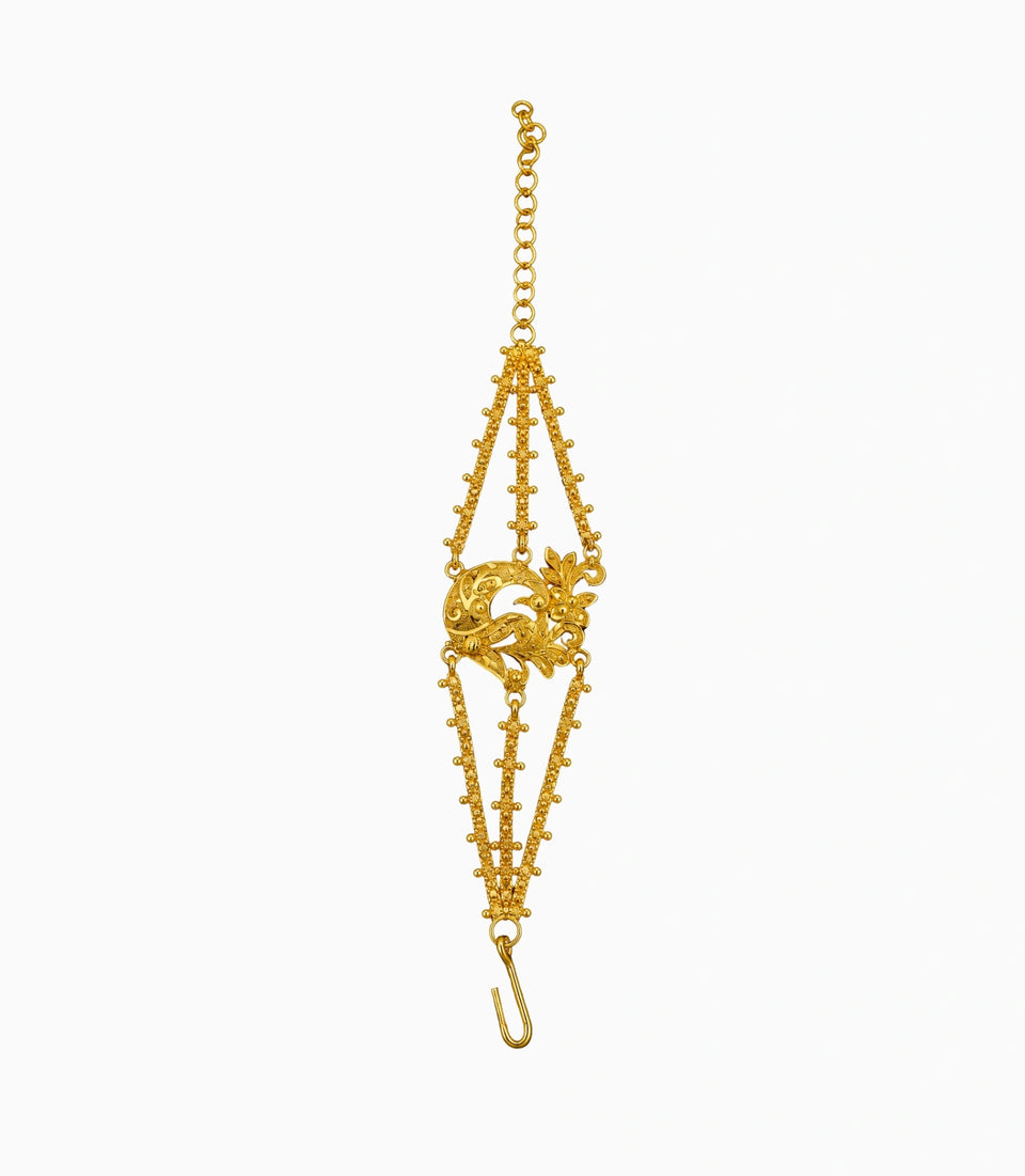 Gold Plated Dancing Peacock Mantasha