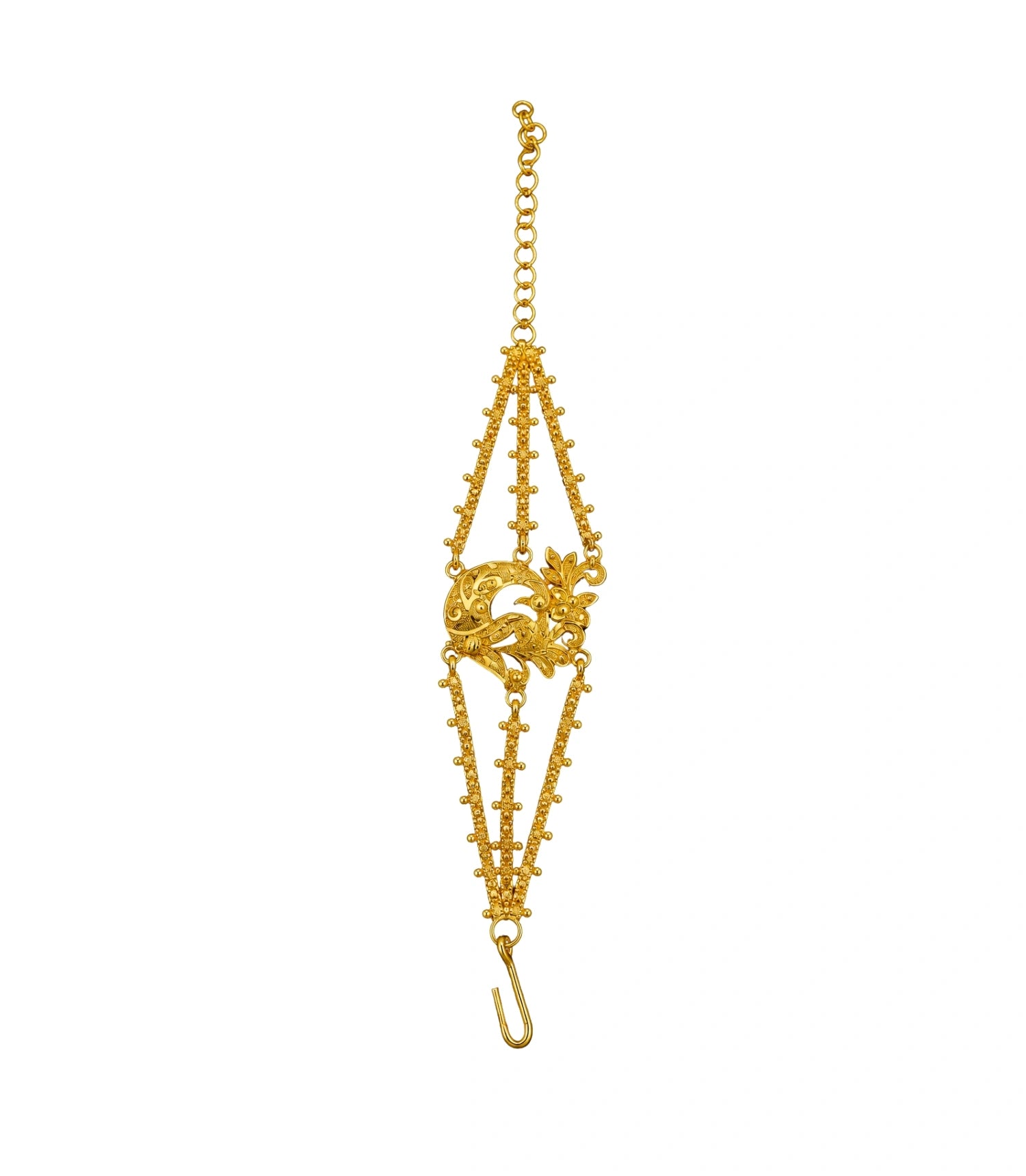 Gold Plated Dancing Peacock Mantasha