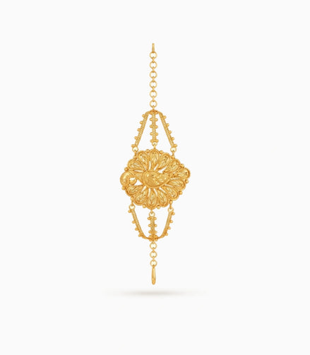 Gold Plated Peacock Feathering Mantasha
