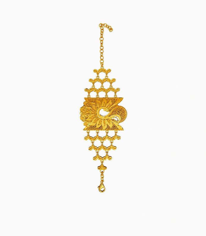 Gold Plated Peacock Mantasha