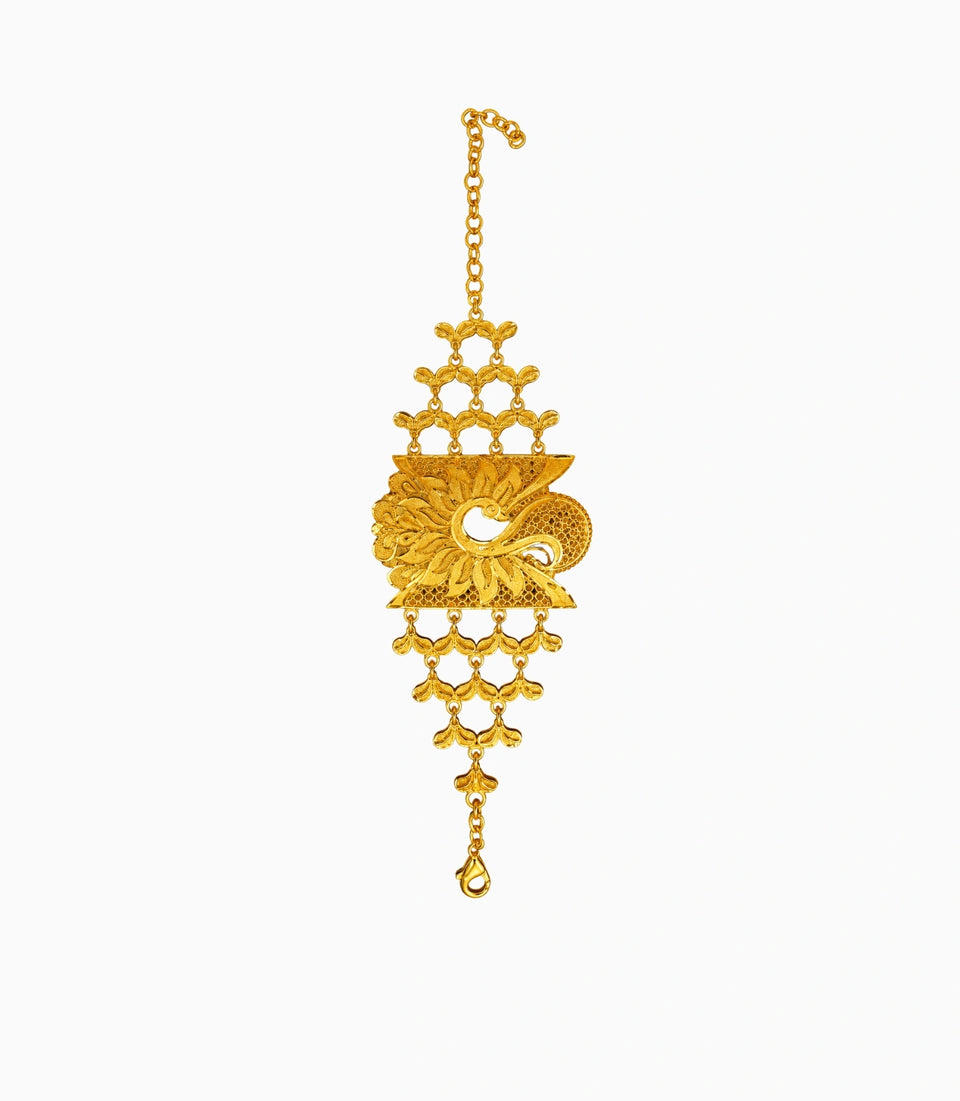 Gold Plated Peacock Mantasha