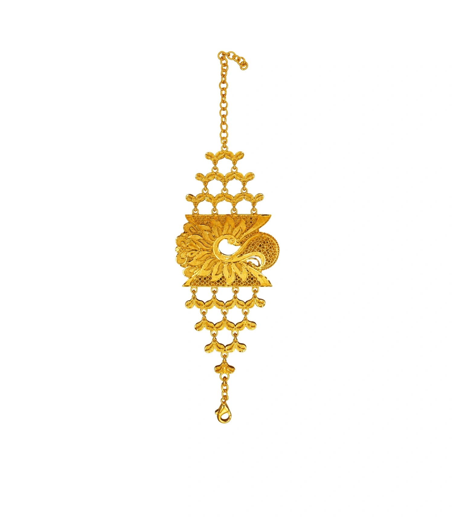 Gold Plated Peacock Mantasha