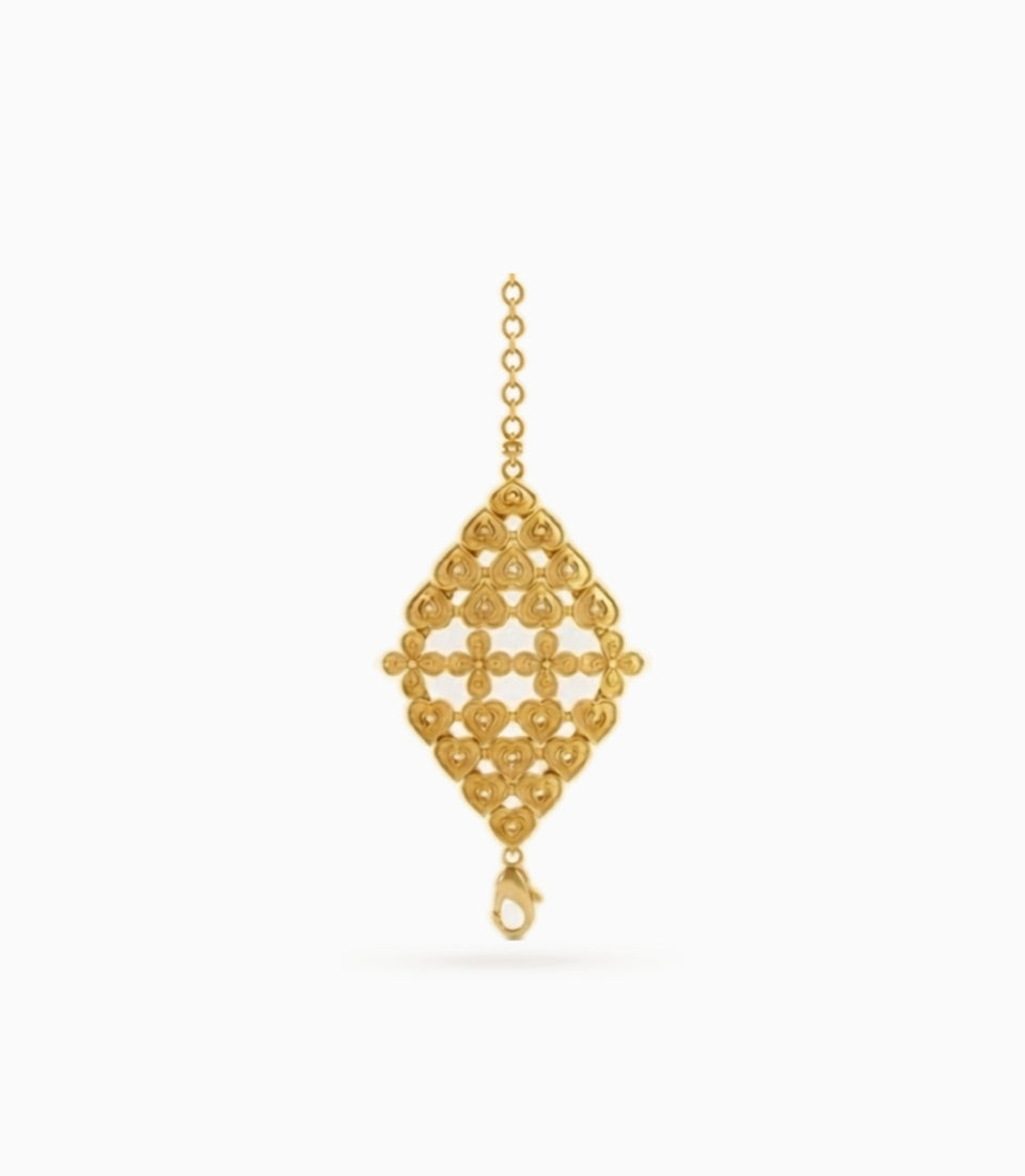 Gold Plated Conecting Hearts Mantasha