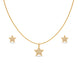 Gold Plated Delicate Star AD Chain Pendant Set