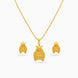 Gold Plated Swastik Chain Pendant Set