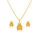Gold Plated Swastik Chain Pendant Set