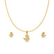 Gold Plated Delicate Duck AD Chain Pendant Set
