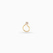 Gold Plated Single Stone AD Nose Ring