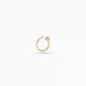 Gold Plated Sleek AD Nose Pin