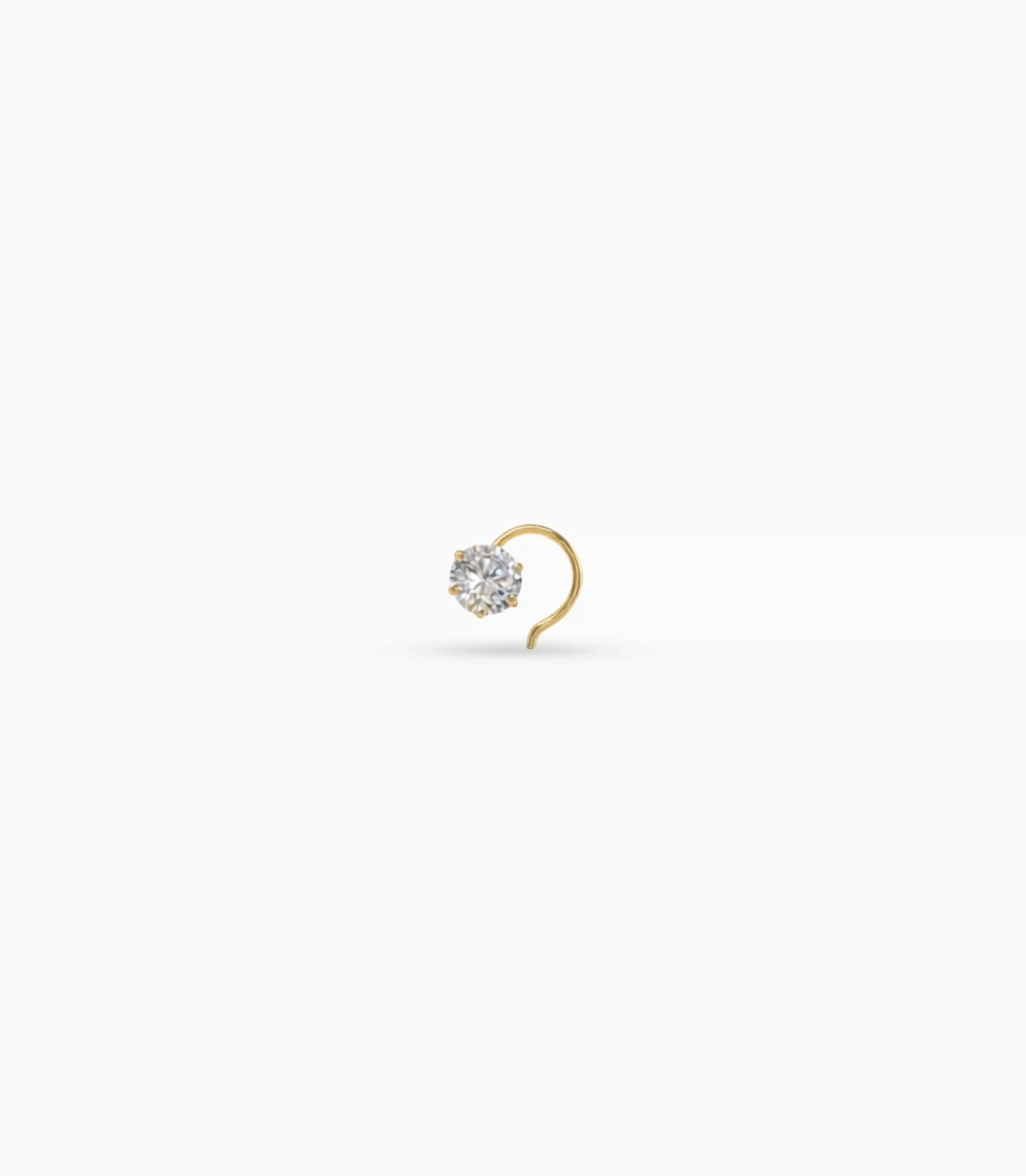 Gold Plated Subtle AD Nose Pin