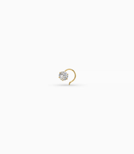 Gold Plated Subtle AD Nose Pin