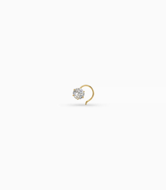Gold Plated Subtle AD Nose Pin