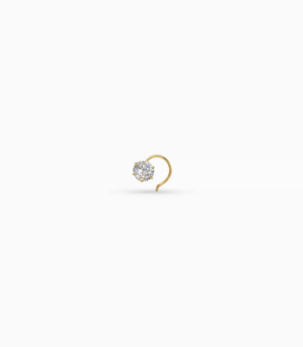 Gold Plated Subtle AD Nose Pin