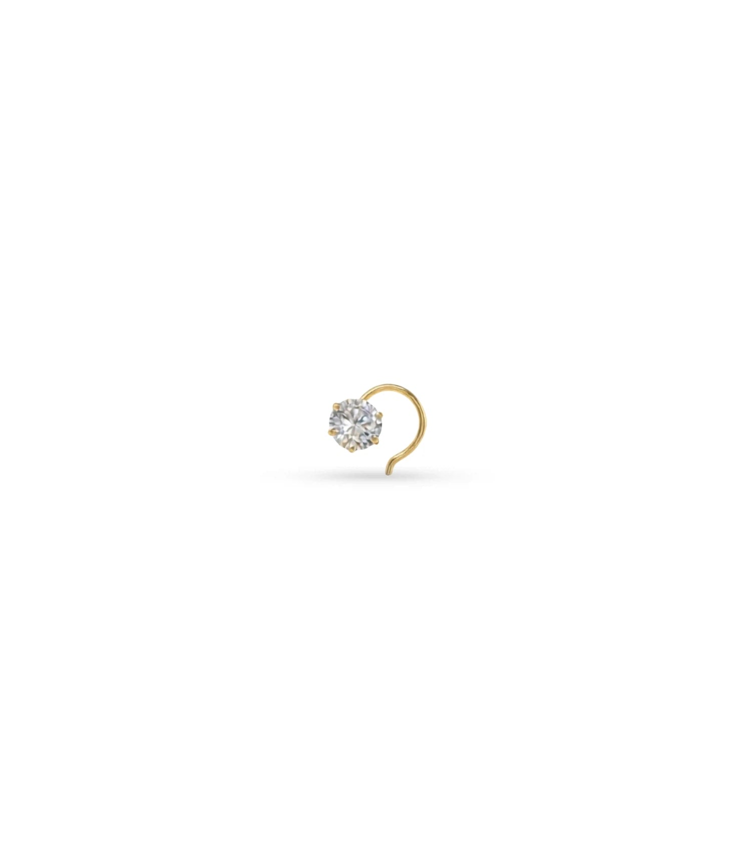 Gold Plated Subtle AD Nose Pin