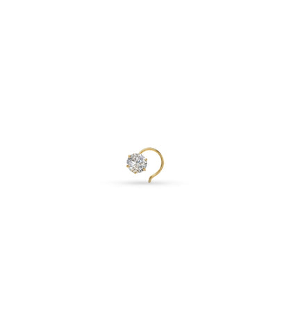 Gold Plated Subtle AD Nose Pin