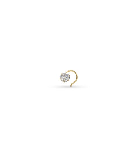 Gold Plated Subtle AD Nose Pin