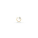 Gold Plated Stone Solitaire AD Nose Pin