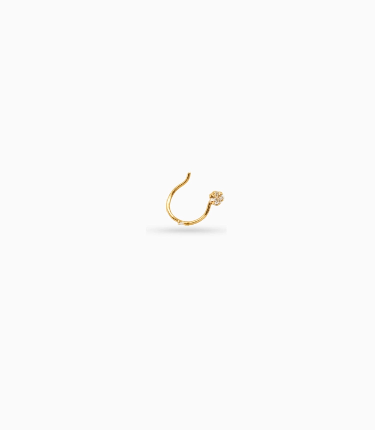 Gold Plated Delicate AD Nose Pin