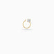 Gold Plated Large Solitaire AD Nose Pin