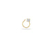 Gold Plated Large Solitaire AD Nose Pin