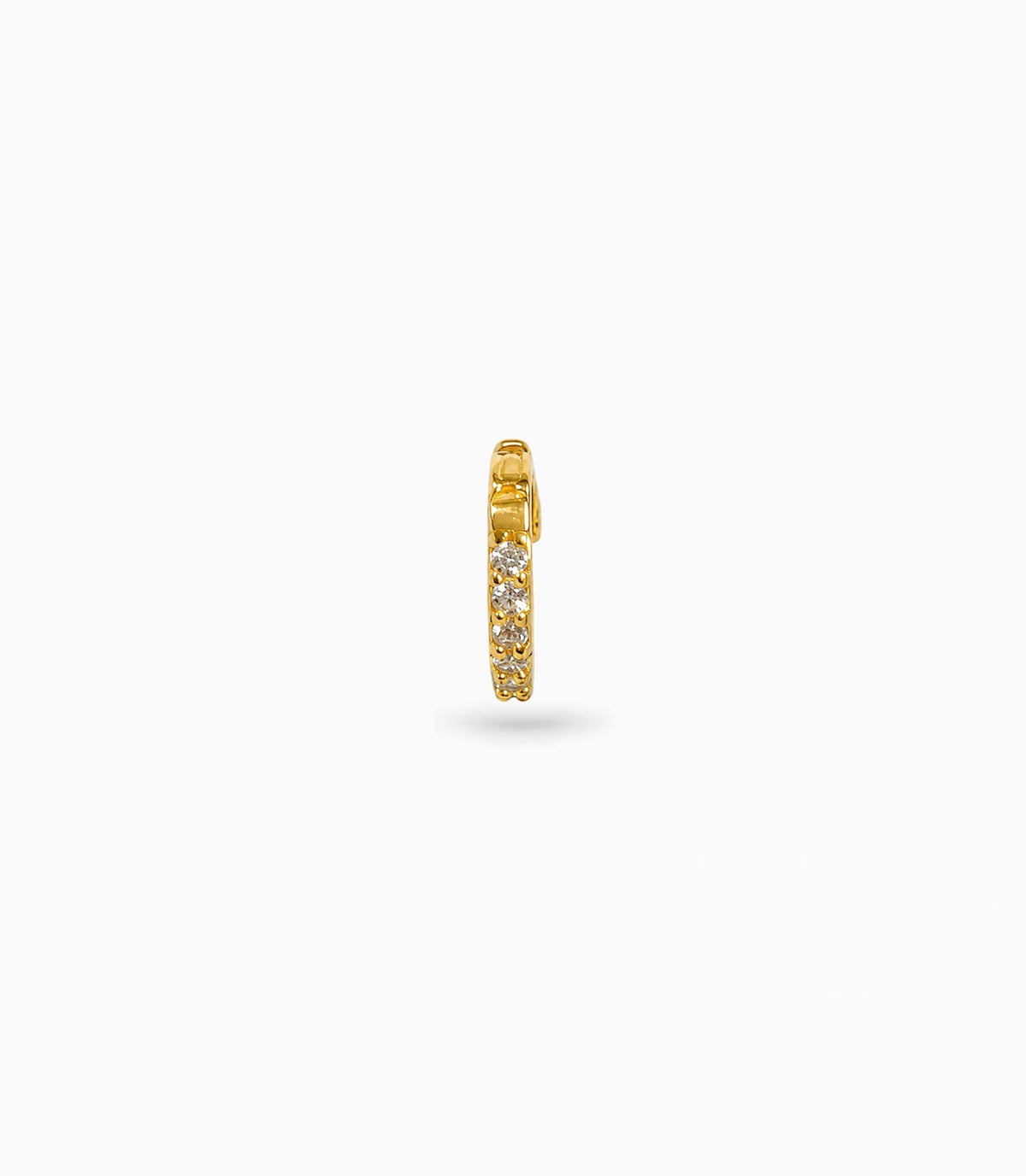 Gold Plated Multi-Stone AD Nose Ring