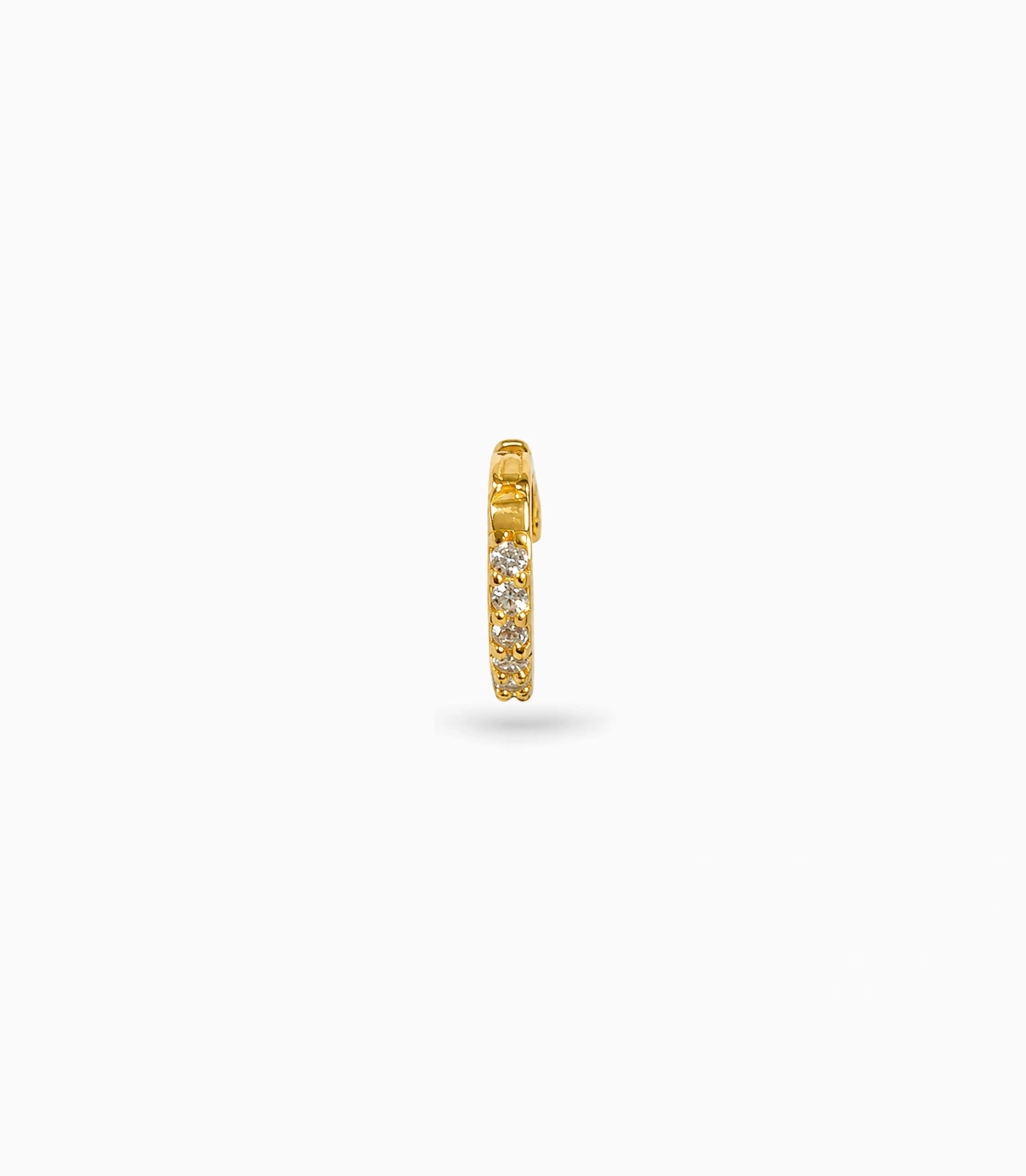Gold Plated Multi-Stone AD Nose Ring