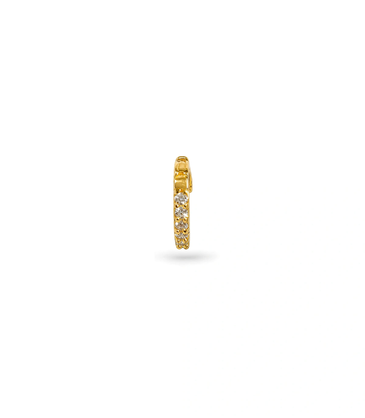 Gold Plated Multi-Stone AD Nose Ring