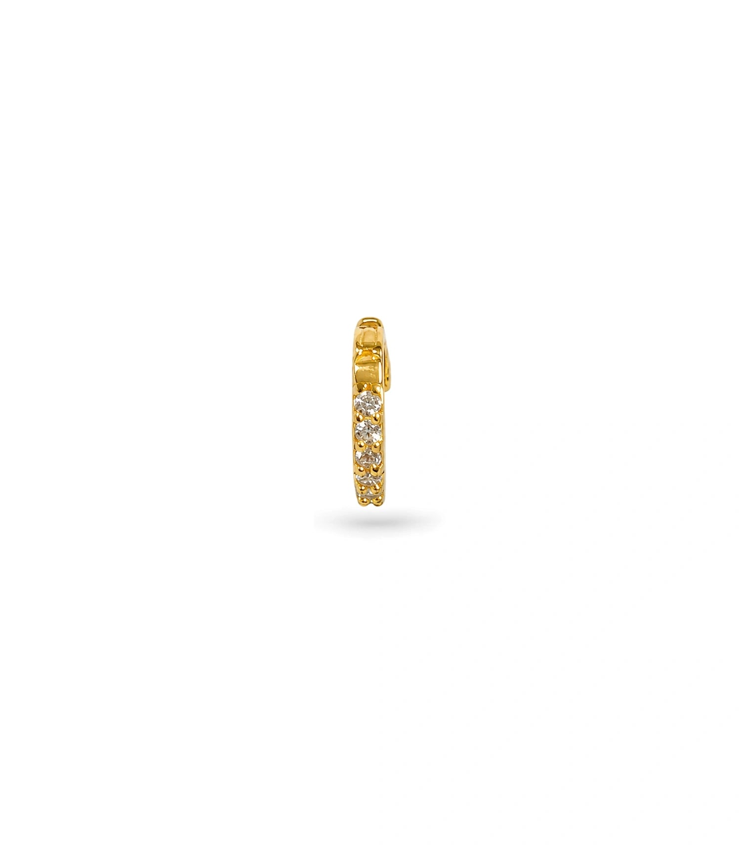 Gold Plated Multi-Stone AD Nose Ring