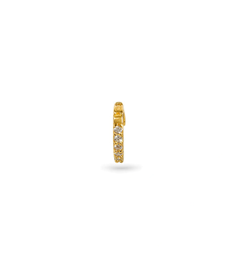 Gold Plated Multi-Stone AD Nose Ring
