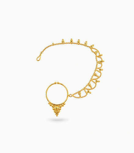 Gold Plated Graceful Nose Ring