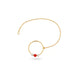 Gold Plated Simple Pearl Nose Ring