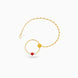 Gold Plated Refined Pearl Nose Ring