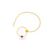 Gold Plated Refined Pearl Nose Ring