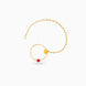 Gold Plated Sophisticated Pearl Nose Ring