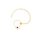 Gold Plated Sophisticated Pearl Nose Ring