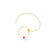 Gold Plated Designer Pearl Nose Ring