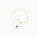 Gold Plated Feminine Pearl Nose Ring