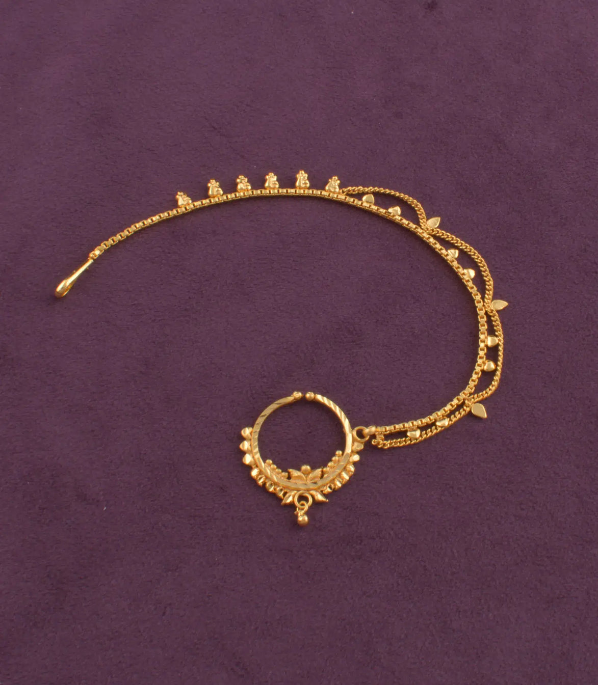 Gold Plated Graceful Nose Ring