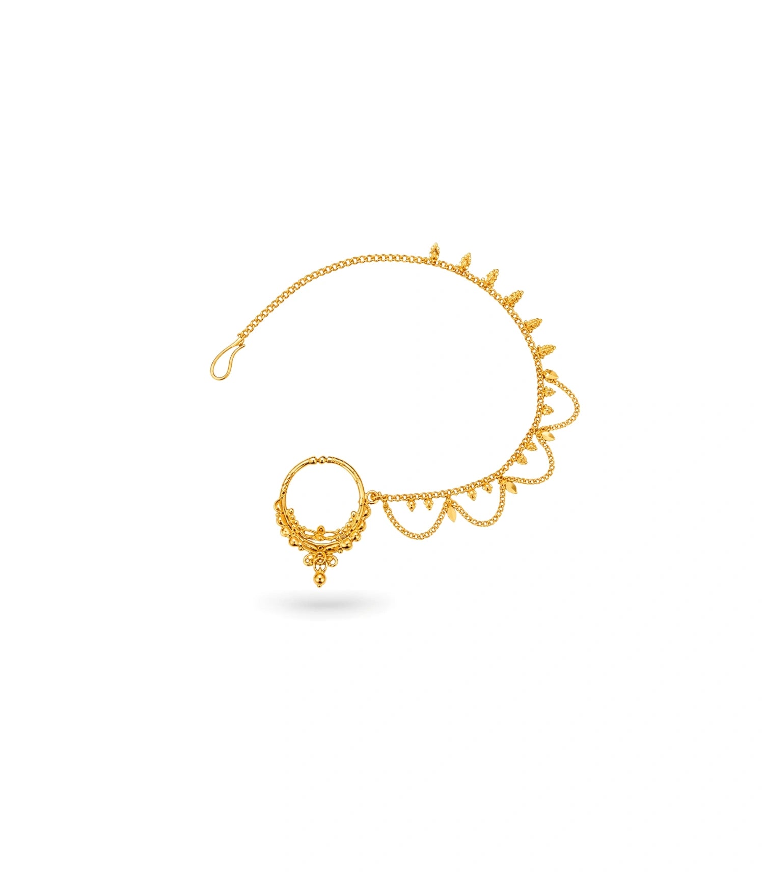 Gold Plated Grace Pearl Nose Ring