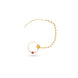 Gold Plated Traditional Glow Pearl Nose Ring