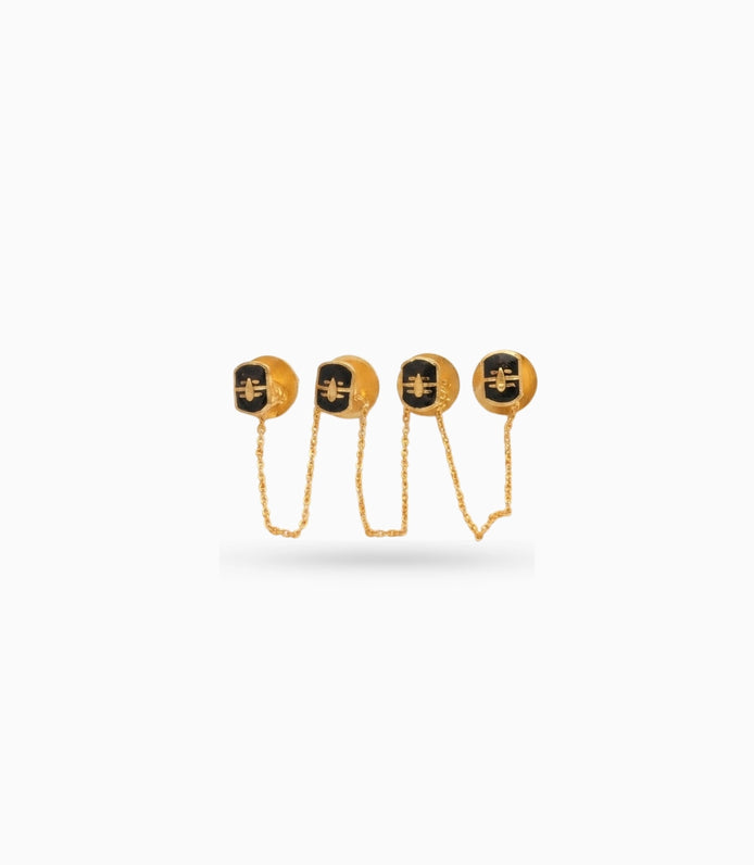 Gold Plated Shivling Kurta Buttons