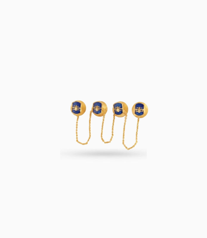 Gold Plated Meenakari Golden Grace Kurta Buttons