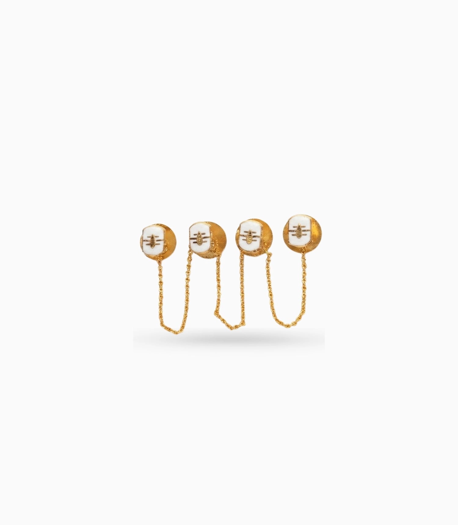 Gold Plated Meenakari Timeless Charm Kurta Buttons