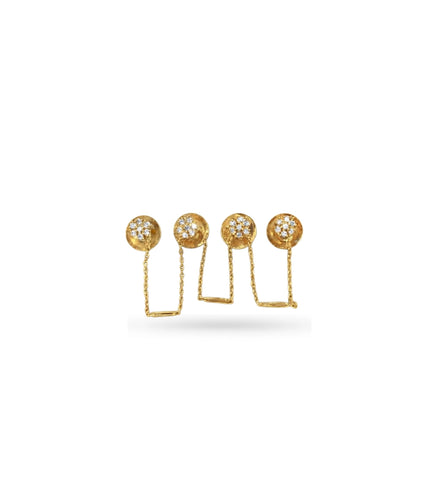 Gold Plated American Diamond Kurta Buttons